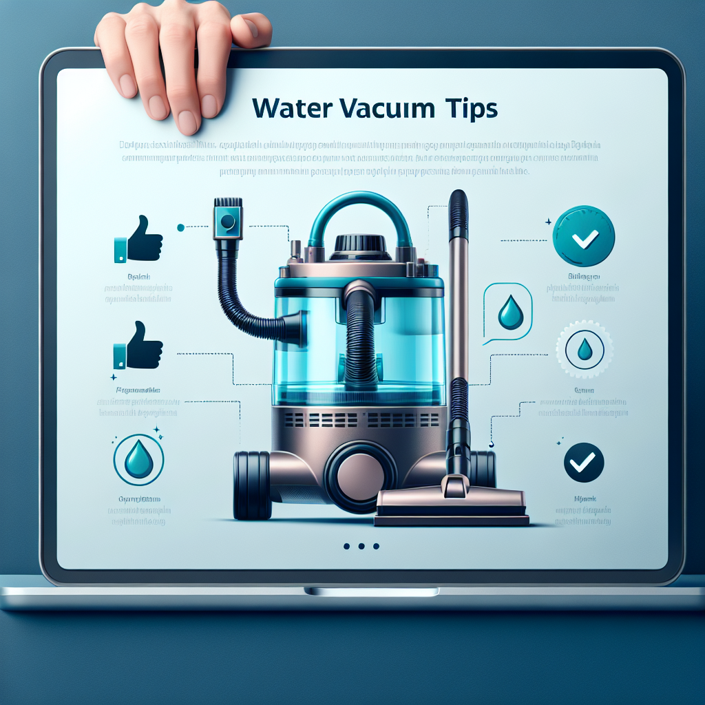 Wasserstaubsauger Tipps